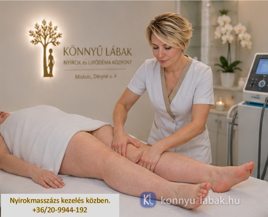 Manuális nyirokdrenázs kezelés a Könnyű Lábak Központban