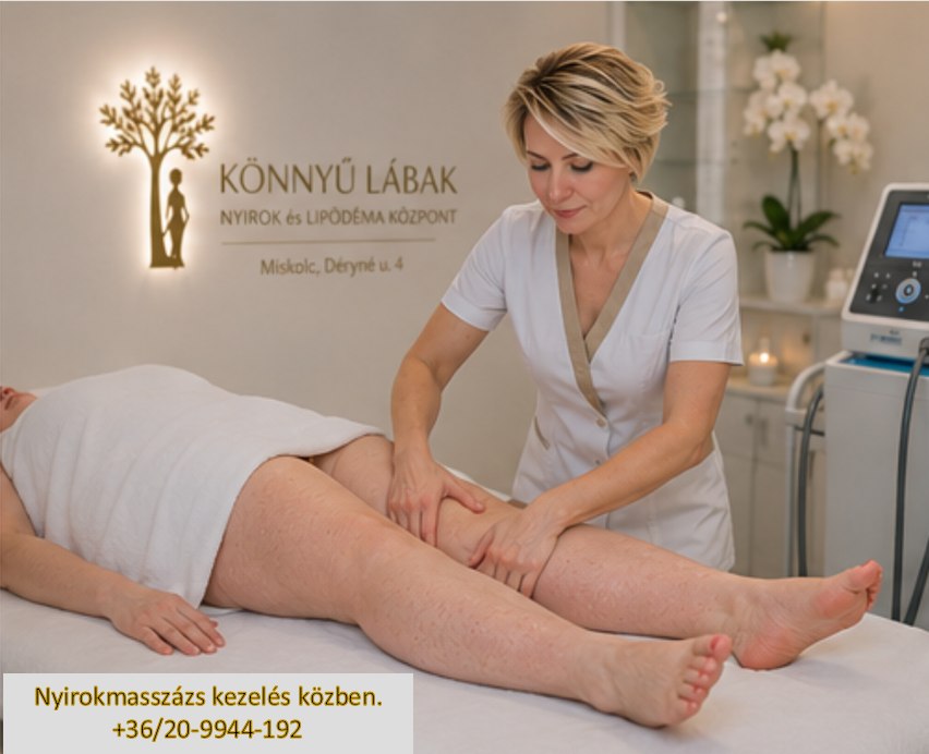 Manuális nyirokdrenázs kezelés a Könnyű Lábak Központban